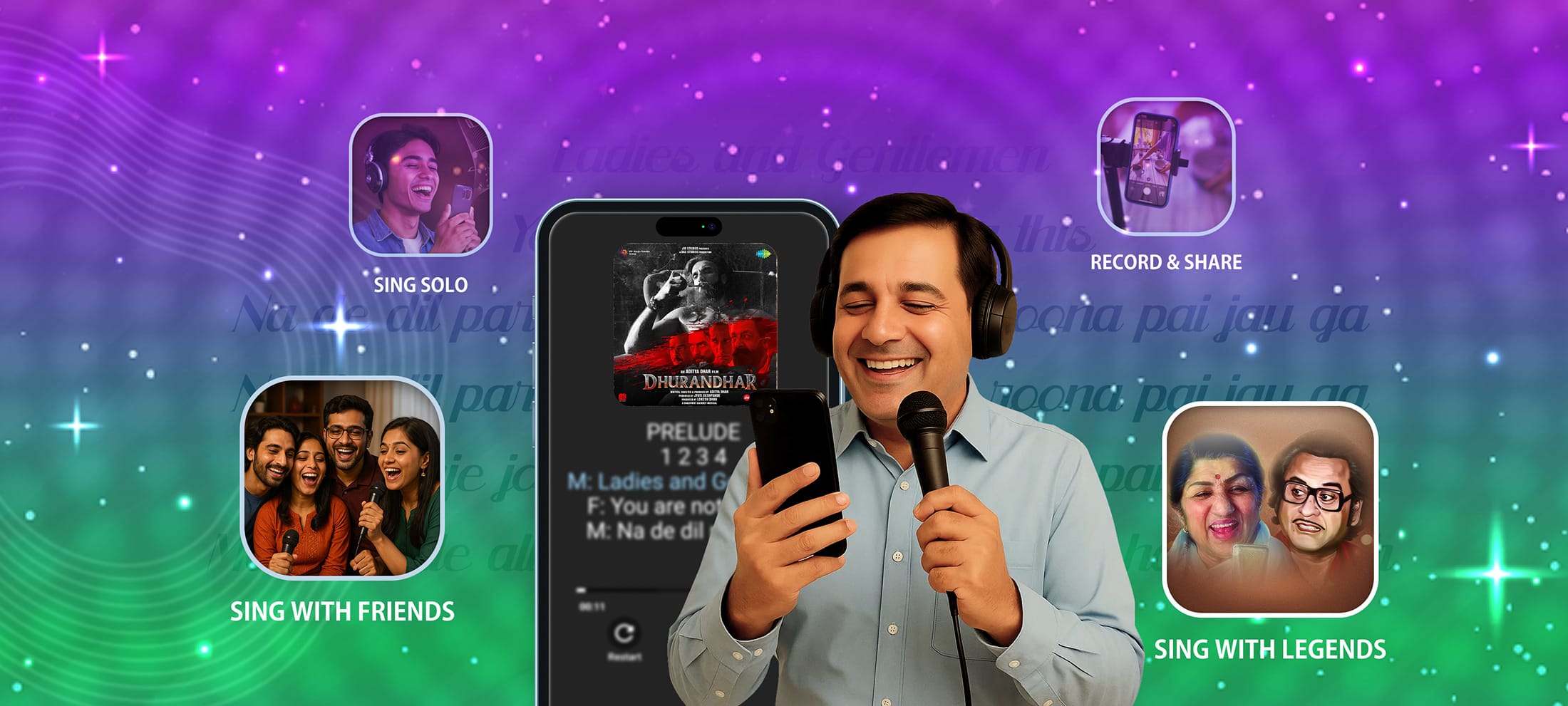 Carvaan App | Karaoke - Sing with your favourite Legends