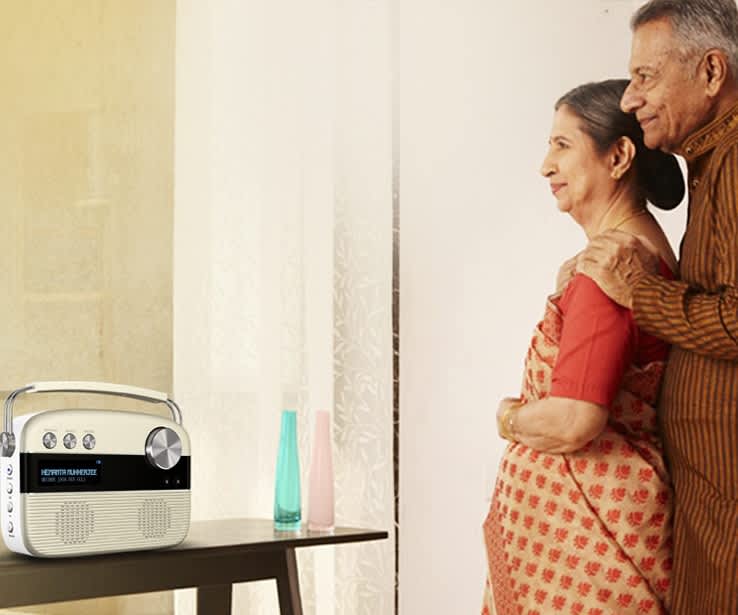 grandparents listening to saregama carvaan bengali music