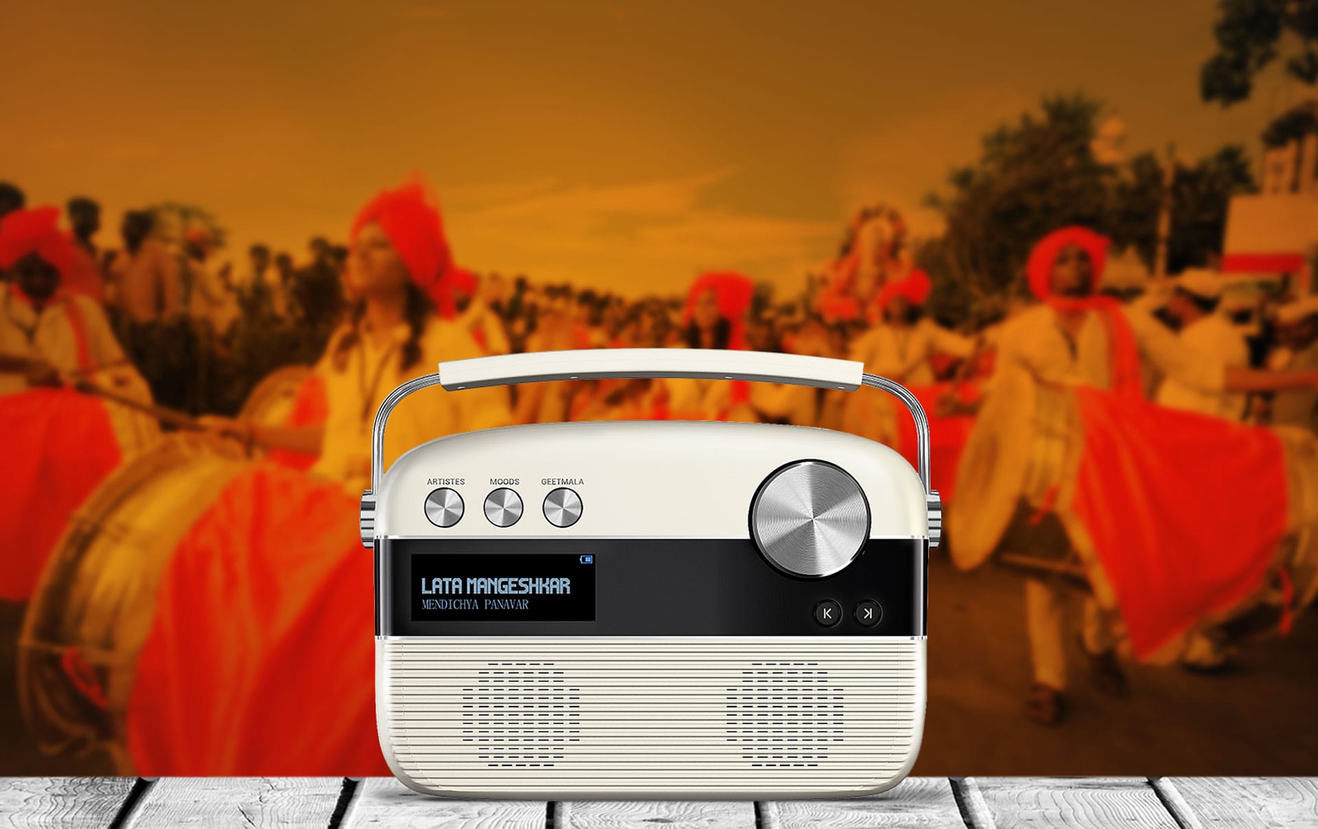 saregama carvaan porcelain white
